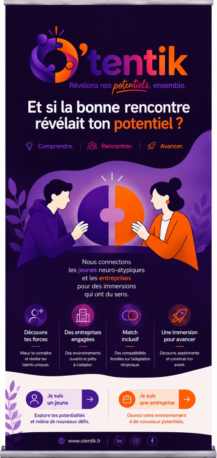 Visuel O’Tentik, révélons nos potentiels ensemble
